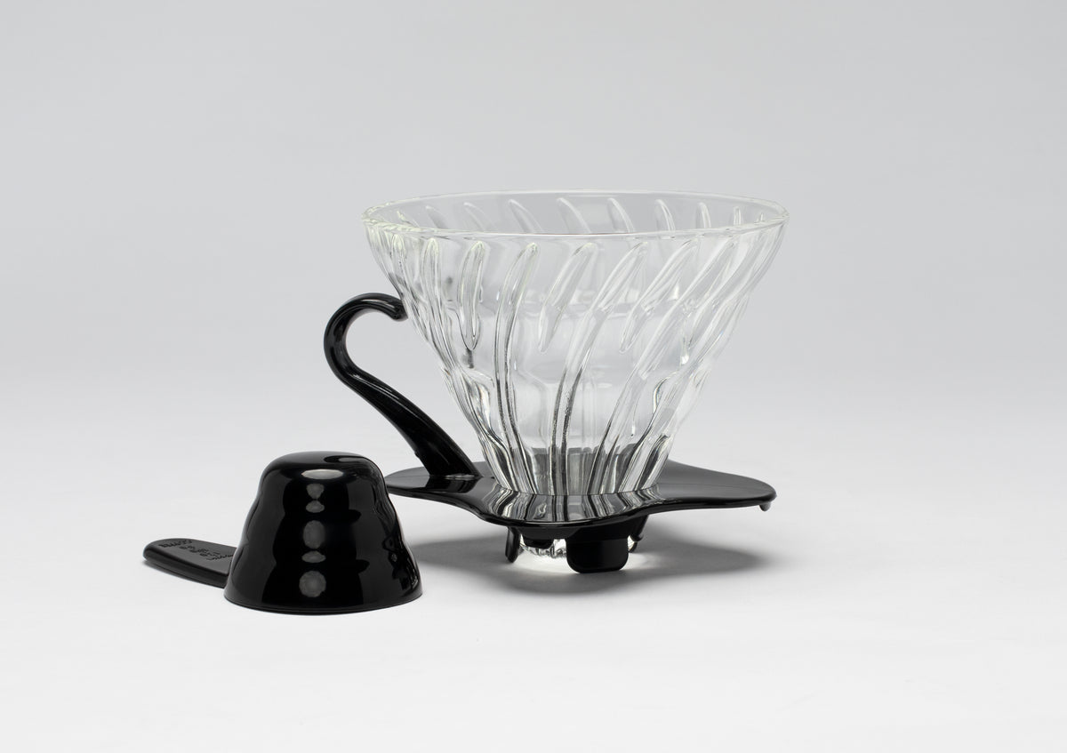 Hario V60 Coffee Dripper Glass 02 Black