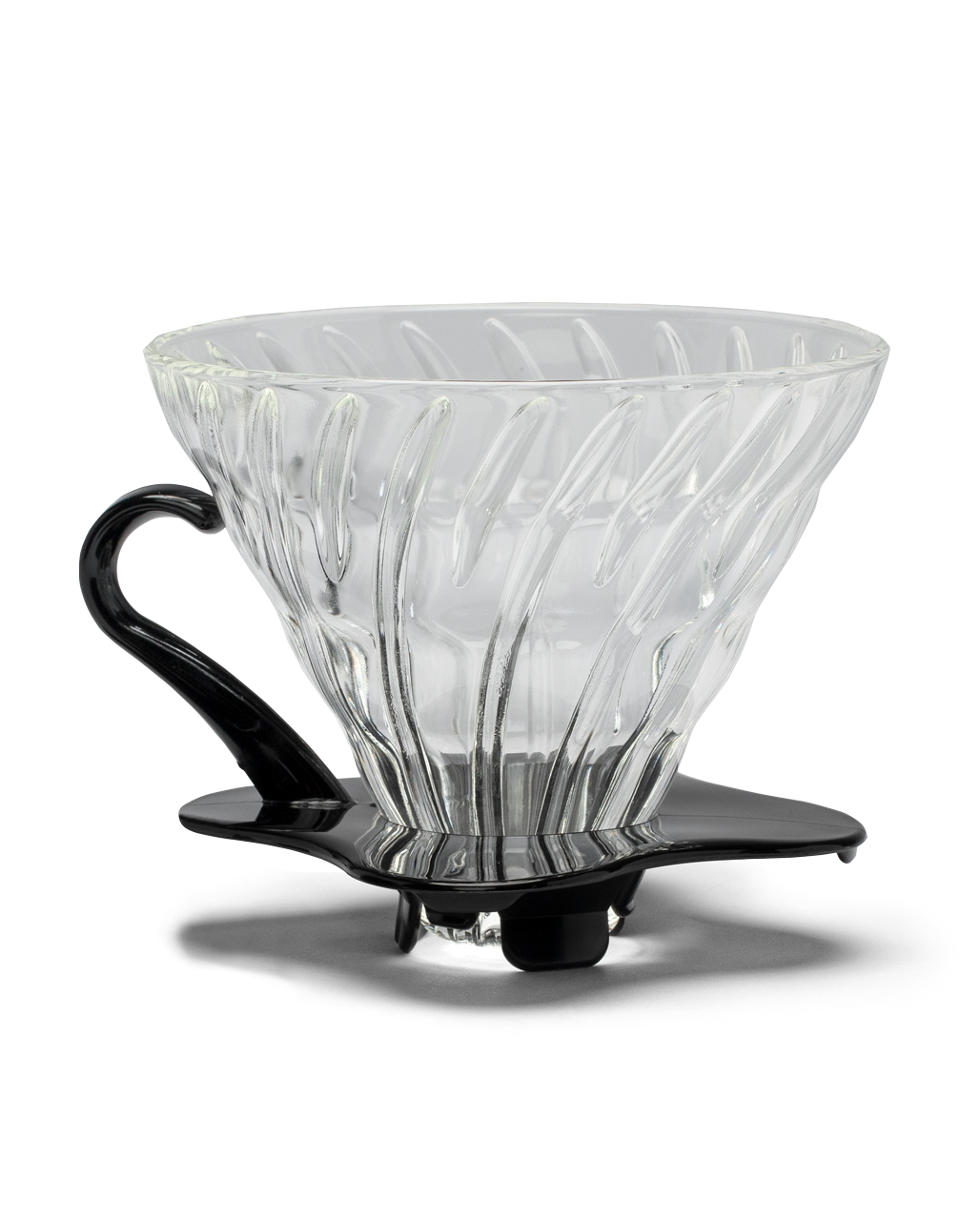  Hario V60 Glass Coffee Dripper, Size 02, Black : Home & Kitchen